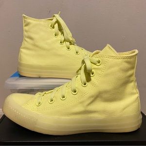 Neon Yellow Converse